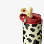Handzu Magic Cube Tumbler 26oz – Cow | Insulated Tumbler with Handle and Dual Sipping Lid - Image 2